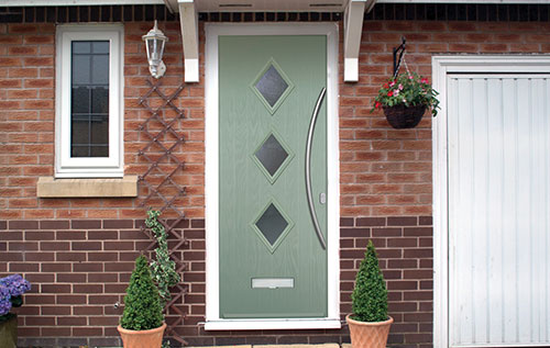 Chartwell green composite entrance door