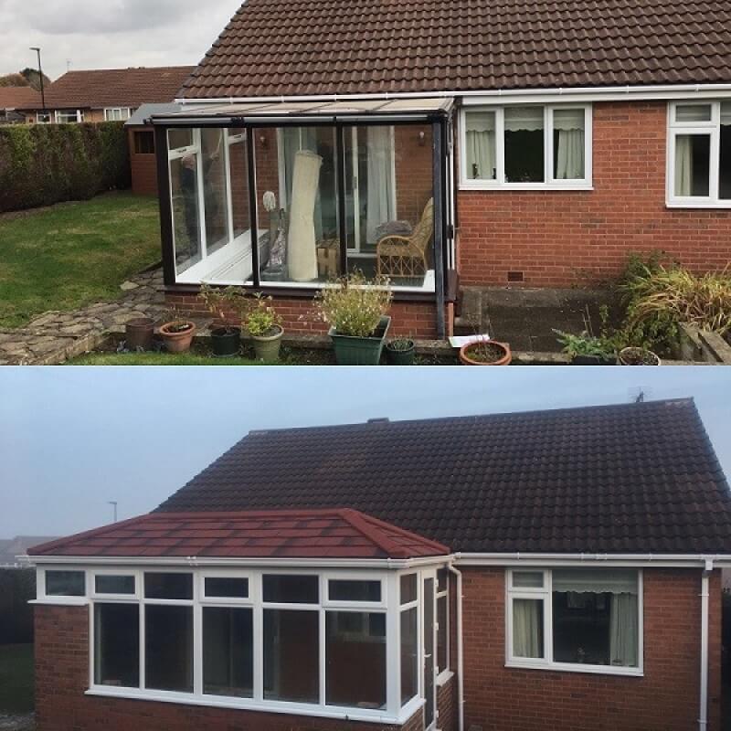Global conservatory before and after