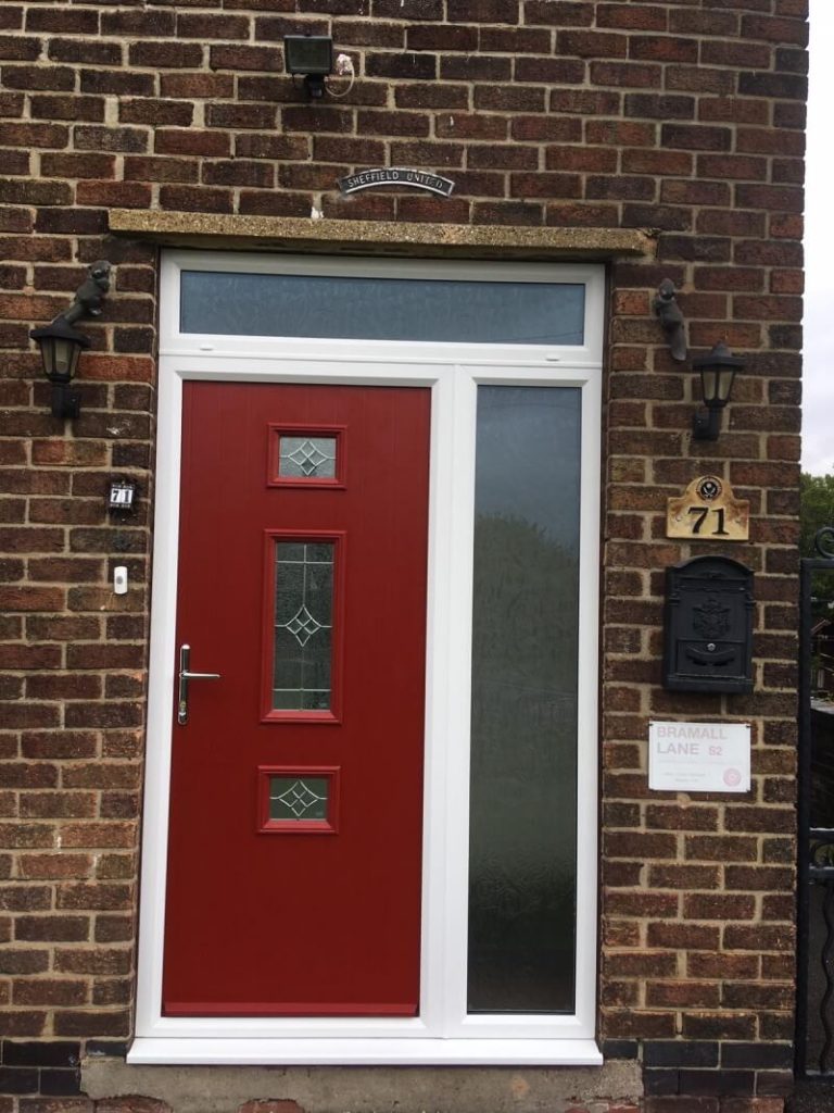 New red composite door