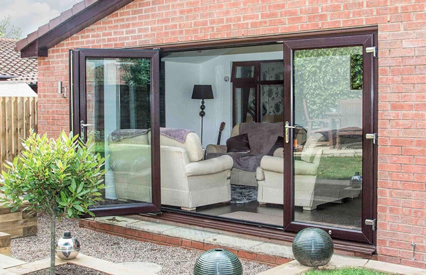 uPVC Bifold opened Door