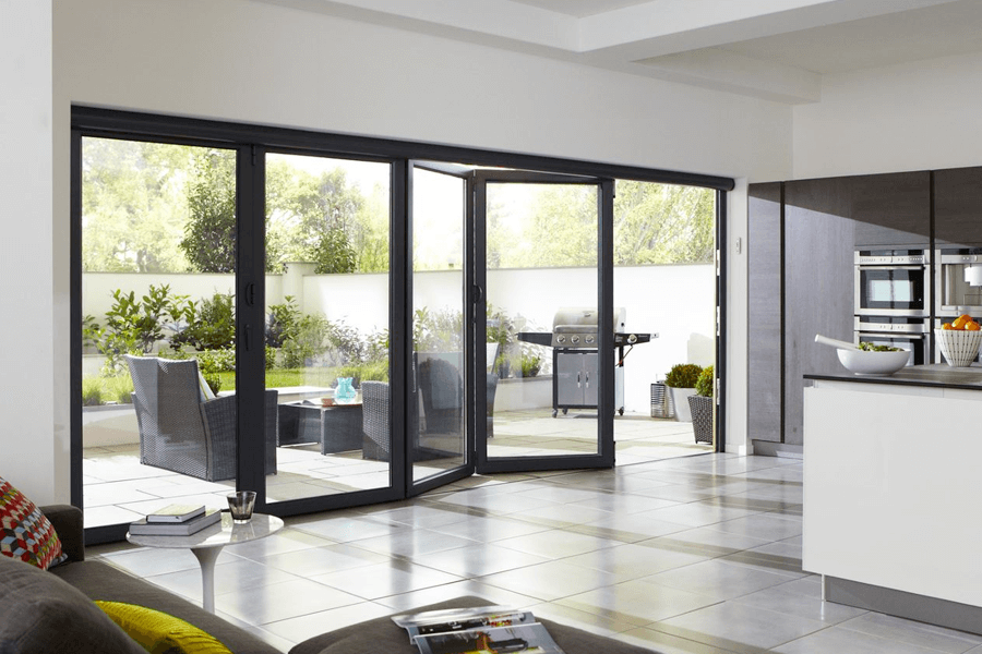 origin inside bifold opened door